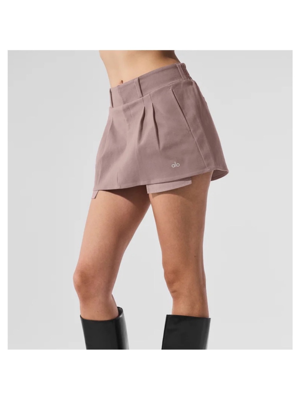 ALO Good Days Mini Skirt Mushroom - Picture 3 of 6